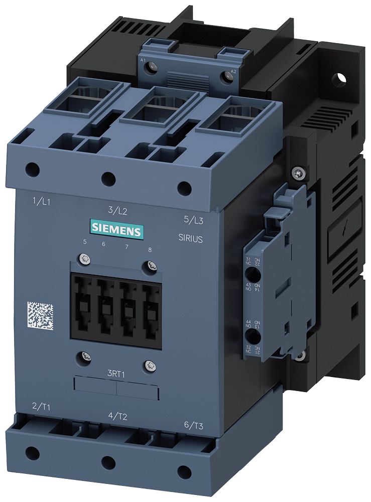 CONTATOR AC-3E 185A/90KW/400V 3 POLOS AC/DC23-26V 2NA+2NF TERMINAL COM 3RT10561AB36 SIEMENS