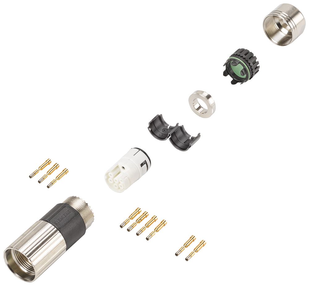 [Imagem CONECTOR SINAL E POT 7 PINOS 6FX20030SU07 SIEMENS]