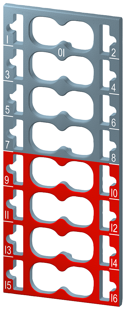 [Imagem ETIQUETA IDENTIFICAÇÃO PARA MÓDULO ET200SP 6ES71936CP012MA0 SIEMENS]