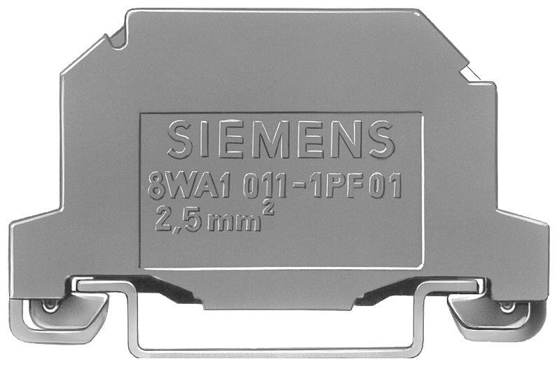 TERMINAL PE 1 LIGAÇÃO ROSCADA VERDE/AMARELO 6 MM TAM. 2,5 8WA10111PF01 SIEMENS