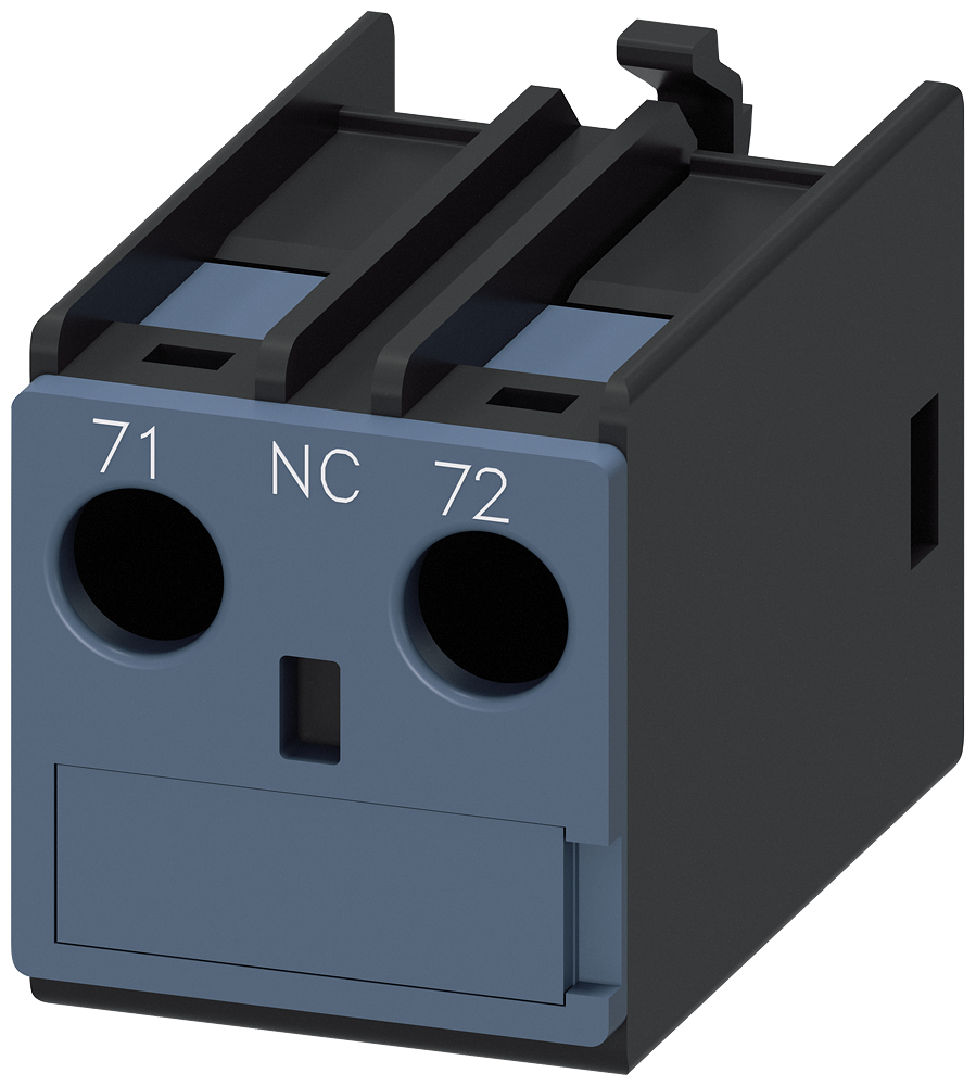 INTERRUPTOR AUXILIAR FRENTE 1NF PASSAGEM DE CORRENTE 1NF LIGAÇÃO POR CIMA 3RH29111AA01-ZX90 SIEMENS