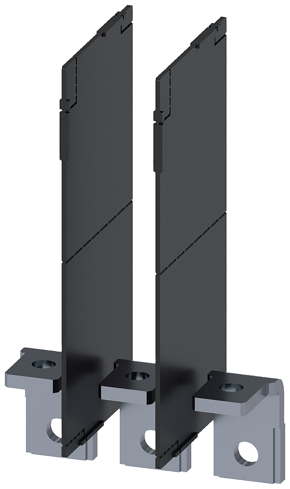 [Imagem CONEXÃO PLANA DE PARAFUSO EM ÂNGULO RETO 3 PEÇAS ACESSÓRIOS PARA: 3VA2 100/16 3VA92230QG00 SIEMENS]