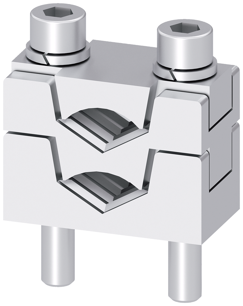 [Imagem do produto TERMINAL PRISMÁTICO DUPLO 2X 35 - 70MM2, PARA TAMANHO NH1 COM CONEXÃO PARAFUSADA 3NP19431BB20 SIEMENS]