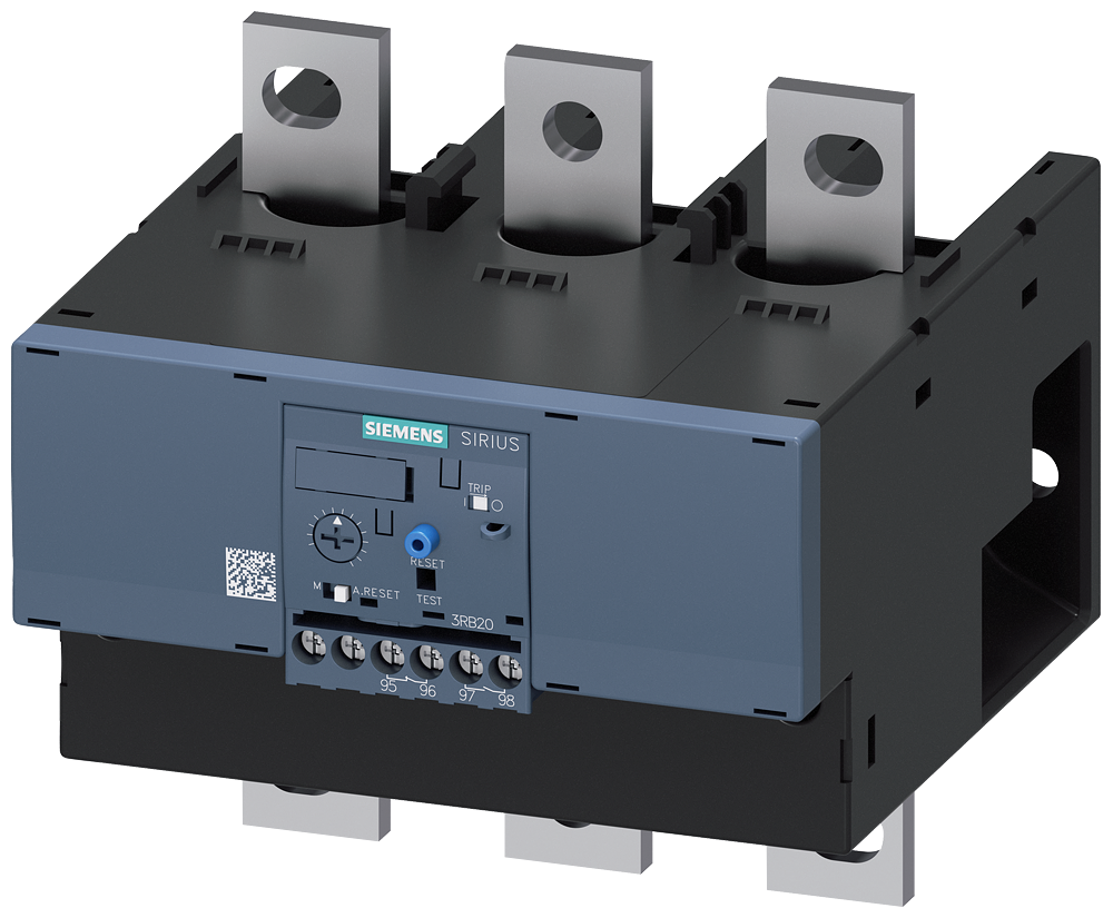 [Imagem RELÉ DE SOBRECARGA 55/250A PROTEÇÃO DO MOTOR S10/S12 CLASS 10 RESET AUTO 3RB20661GC2 SIEMENS]