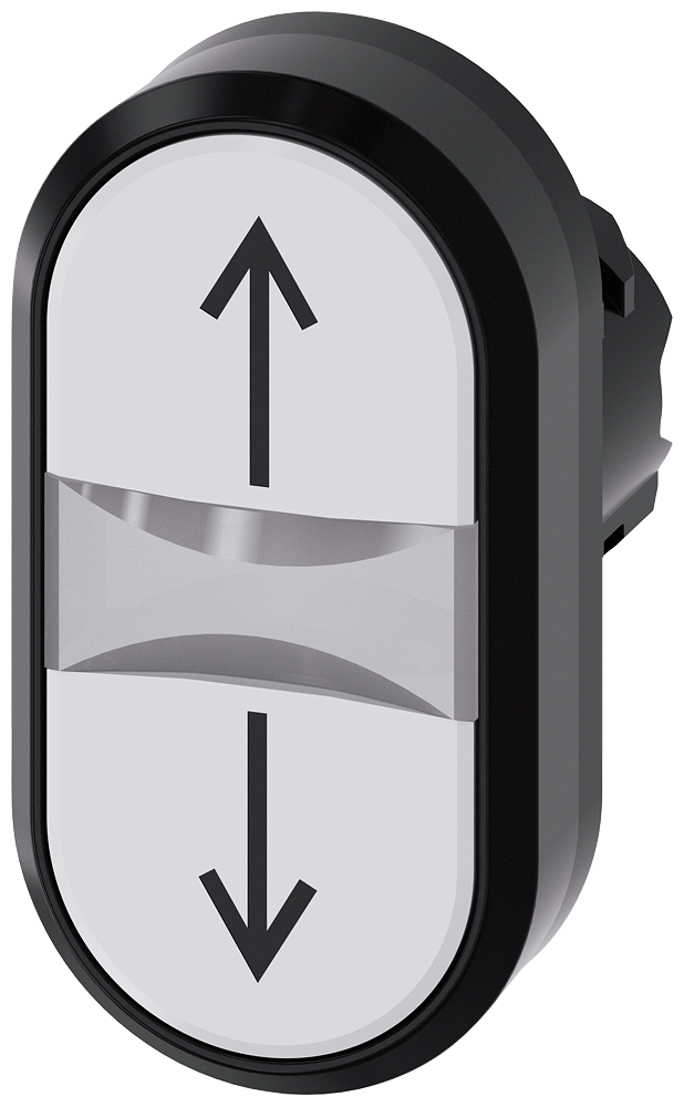 [Imagem do produto FRONT BOTAO DUPL PLAS ILU SETA VERT BR 3SU10013AB660AN0 SIEMENS]