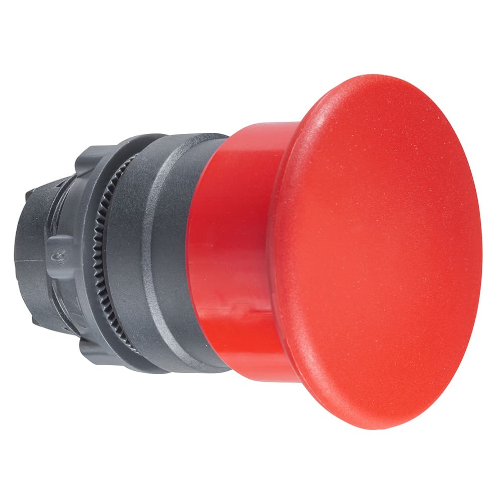 [Imagem CABEÇOTE PARA BOTÃO Ø22MM PLÁSTICO, RETORNO POR MOLA, COGUMELO Ø40MM, VERMELHO ZB5AC4 SCHNEIDER]