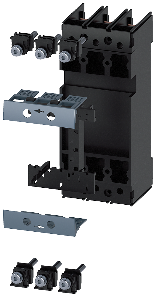 [Imagem UNIDADE DE CONEXÃO CONJUNTO COMPLETO ACESSÓRIOS PARA: DISJUNTOR, DE 3 POLOS 3 3VM91130KP00 SIEMENS]