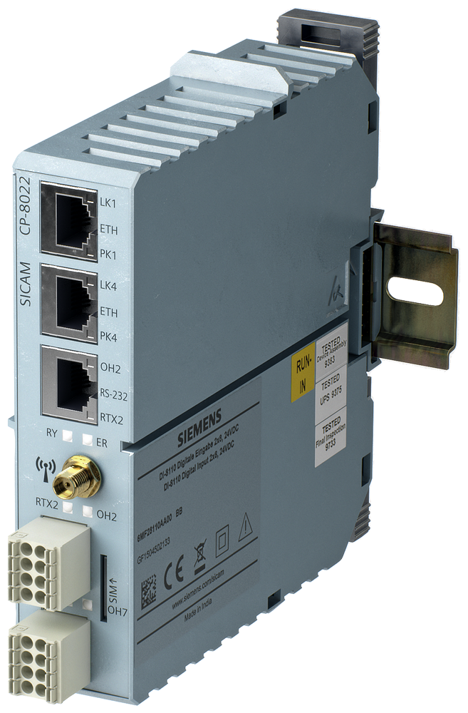 CP-8022 MÓDULO MESTRE COM GPRS INCL. CARTÃO SD 2XRJ45 ETHERNET 1XRJ45 RS-232 6MF28022AA00 SIEMENS