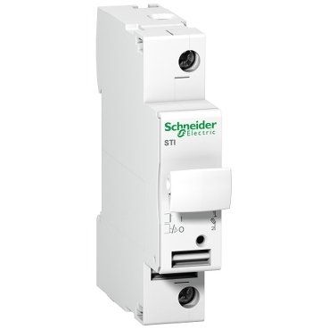 [Imagem PORTA FUSÍVEL SECCIONÁVEL ACTI9 STI 1P 10.3 X 38MM A9N15636 SCHNEIDER]