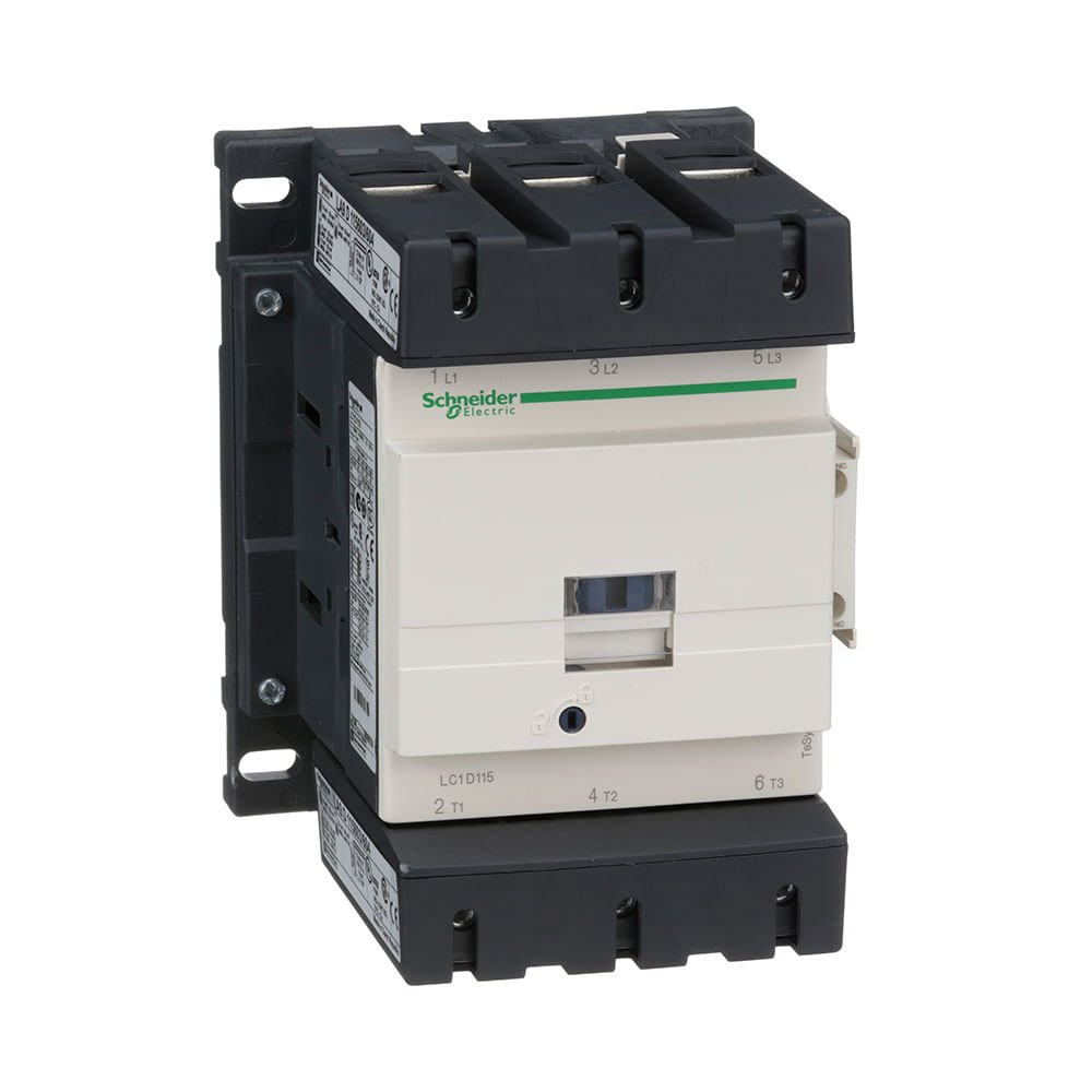[Imagem CONTATOR TRIPOLAR 115A 1NA+1NF 120VCA LC1D115G7 SCHNEIDER]