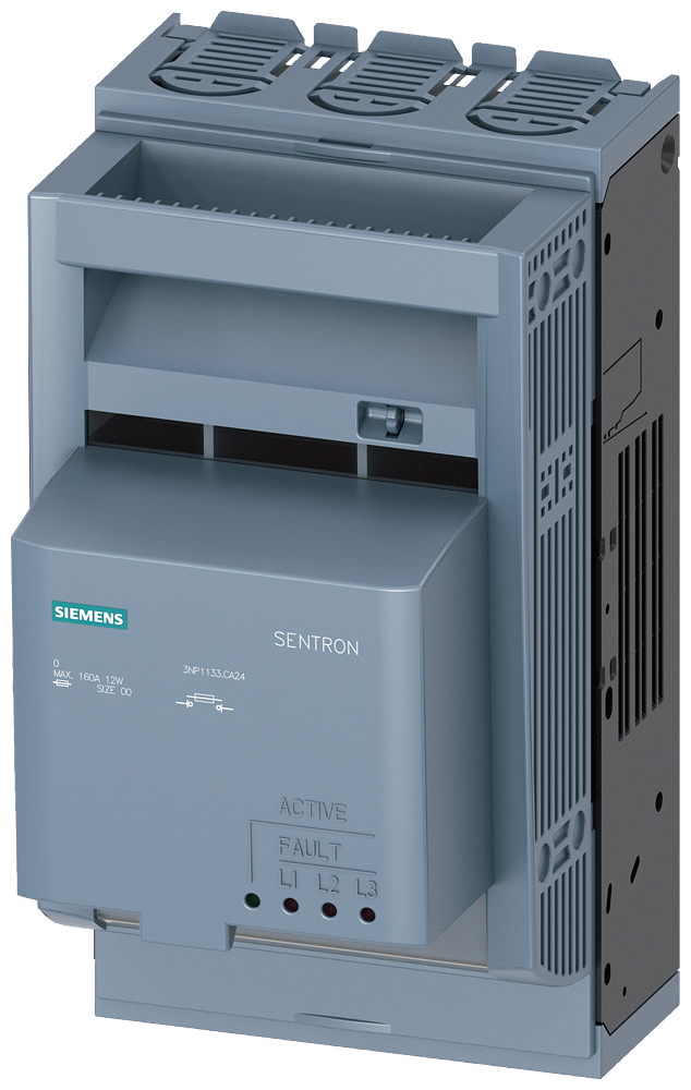 SECCIONADORA-FUSÍVEL SOB CARGA 3NP1 DE 3 POLOS NH00 160 A 3NP11331CA24 SIEMENS