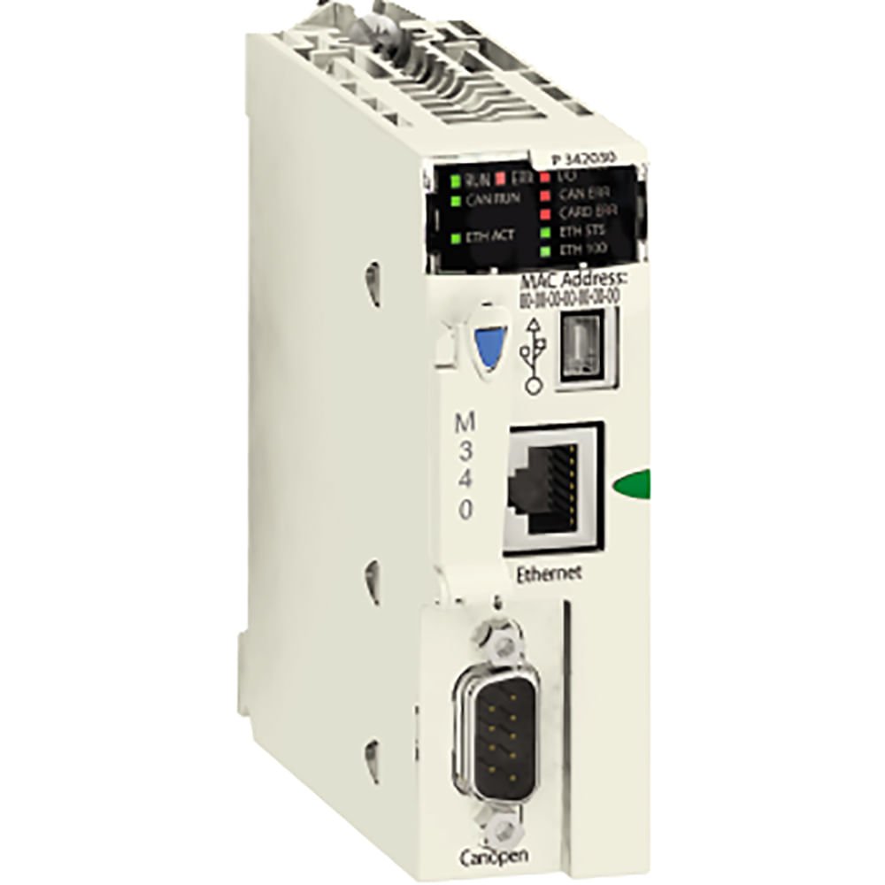 [Imagem UNIDADE DE PROCESSAMENTO CANOPEN E ETHERNET  MODICON M340  BMXP3420302 SCHNEIDER]