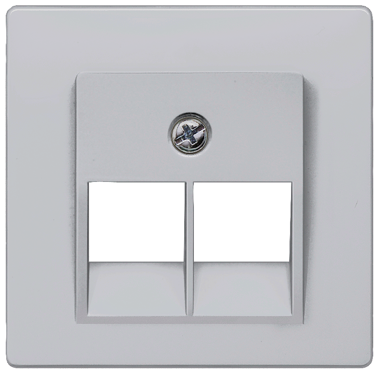 PLACA DE COBERTURA TOMADA DE CONEXÃO UAE CAT.3 2X ALUMÍNIO M 5TG1261 SIEMENS
