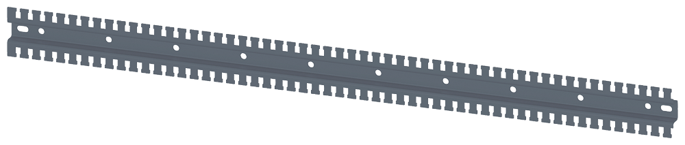 CALHA DE SUPORTE DENTADA FORMATO EM U C: 1000 MM GALVANIZADA 8MF10002HC030 SIEMENS
