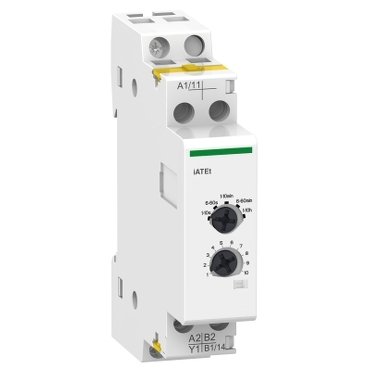 [Imagem AUXILIAR IATET 24240 VCA COM TEMPORIZACAO PARA CONTATOR MODULAR ICT A9C15419 SCHNEIDER]
