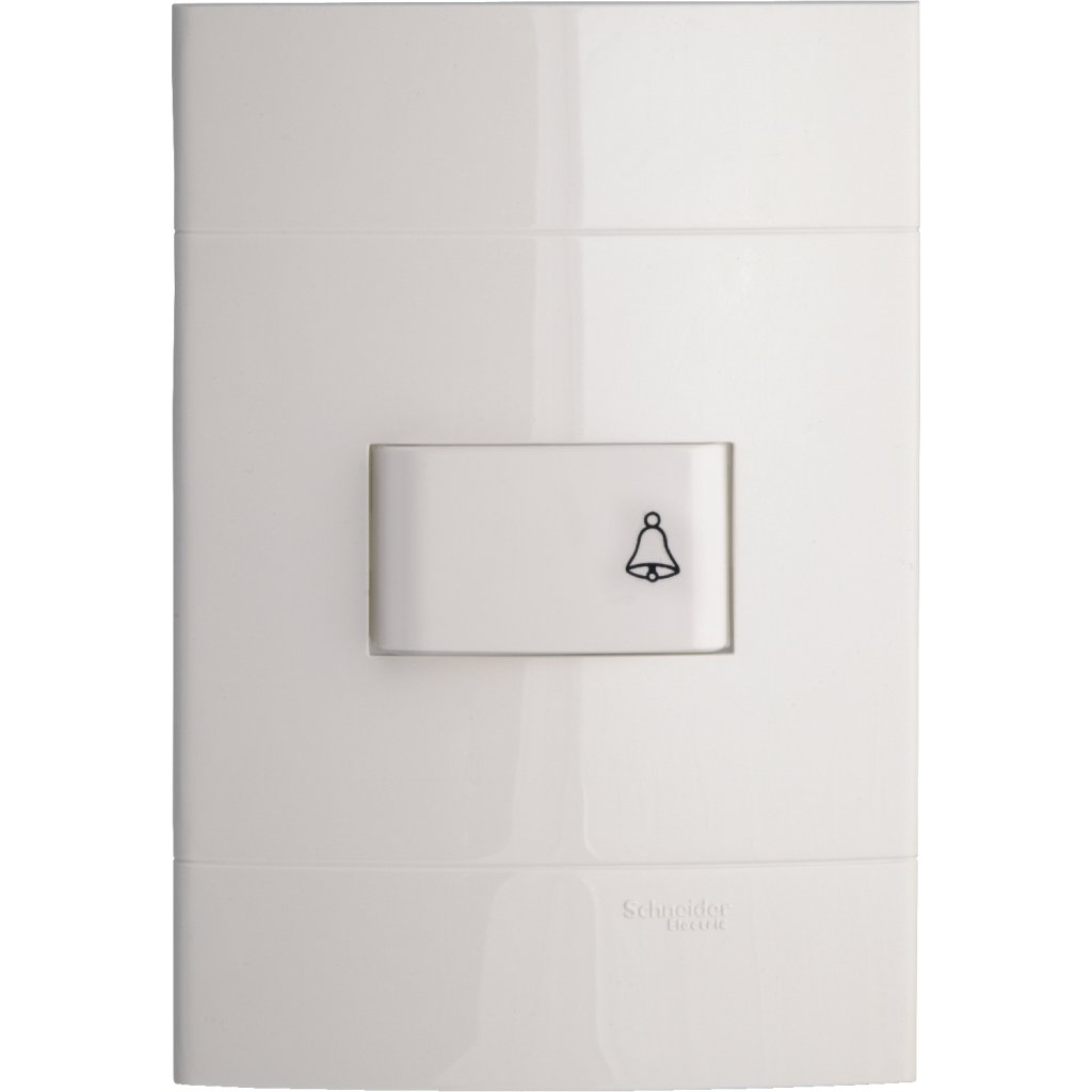 [Imagem CONJUNTO CAMPAINHA PULSADOR 10A 250V BRANCO DECOR PRM044061 SCHNEIDER]