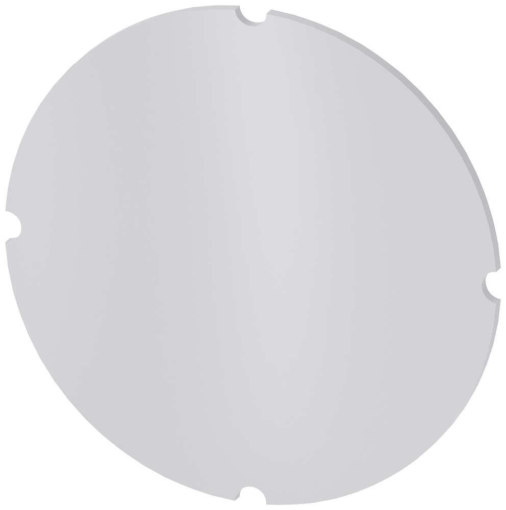 [Imagem do produto PLACA EMBUTIDA PARA BOTÃO DE PRESSÃO ILUMINADO, REDONDO, LEITOSO, SEM INSCRIÇÃO 3SU19000AB710AA0 SIEMENS]