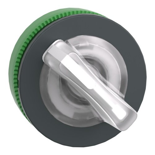 [Imagem CABEÇOTE PARA CHAVE SELETORA LUMINOSA FACEADA Ø30MM PLÁSTICO 2 POSIÇÕES FIXAS BRANCO ZB5FK1213 SCHNEIDER]