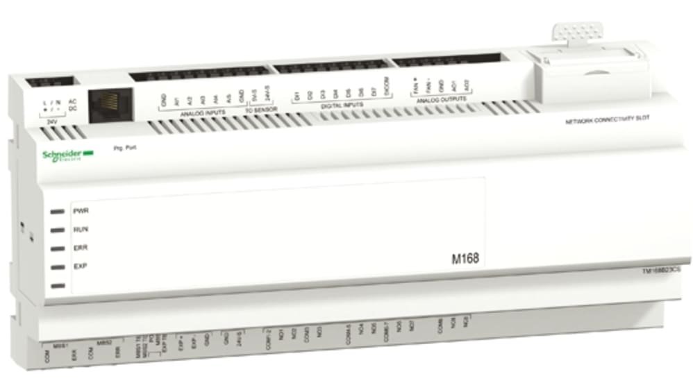 [Imagem CONTROLADOR PROGRAMAVEL M168 S/ DISPLAY 23 E/S PORTA BMS /S TM168B23CS SCHNEIDER]