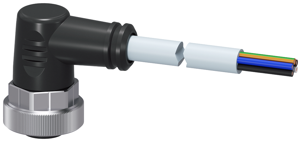 [Imagem CABO DE ALIMENTACAO 24V 3M 3RK19023GB30 SIEMENS]