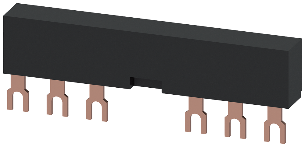BARRAS COLETORAS DE 3 FASES DISTÂNCIA ESPACIAL 65 MM PARA 2 INTERRUPTORES+ACE 3RV19154AB SIEMENS