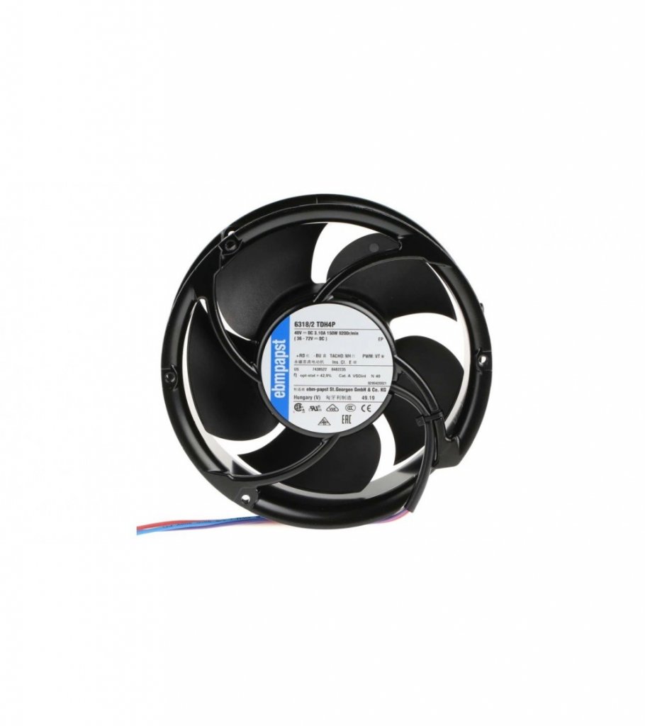 [Imagem VENTILADOR AXIAL 6318/2TDH4P 172X172X51MM 48V 9295420021 EBM-PAPST]