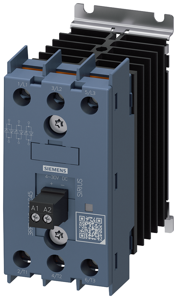 CONTATOR A SEMICONDUTOR DE 3 POLOS AC-1/10 A/40 °C 48-600 V / 4-30 V CC TER 3RF34101AC45 SIEMENS