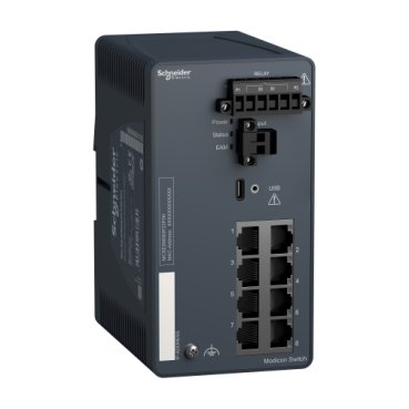 [Imagem do produto MODICON MANAGED SWITCH 8 PORTS FOR COPPER HARSH MCSESM083F23F0H SCHNEIDER]