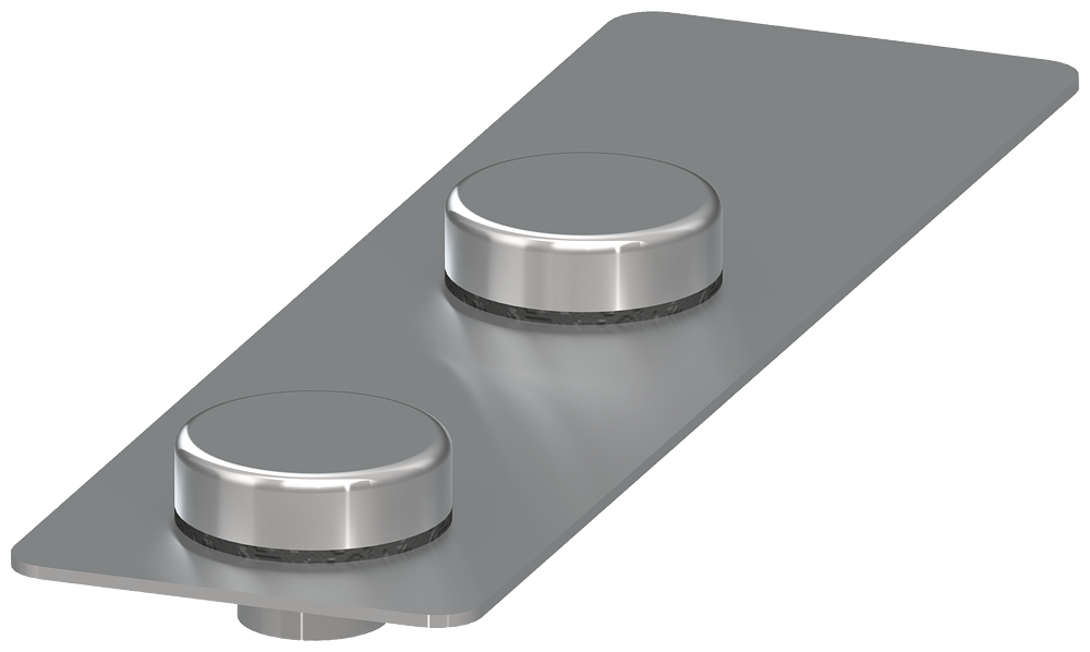 [Imagem do produto CHAPA PROTETORA EM ALUMÍNIO COMO CAIXILHO DE COBERTURA PARA ACIONADOR RFID 3SE64 3SX56004F SIEMENS]