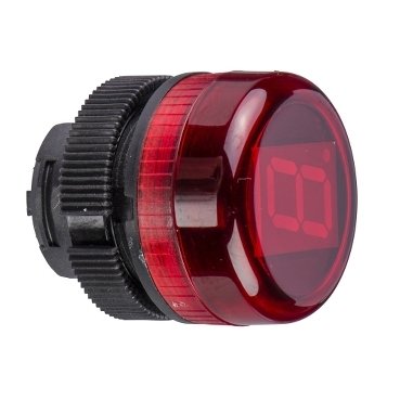 [Imagem CABEÇOTE COM VISOR NÚMERICO DIGITAL Ø22MM PLÁSTICO VERMELHO ZA2VA04 SCHNEIDER]