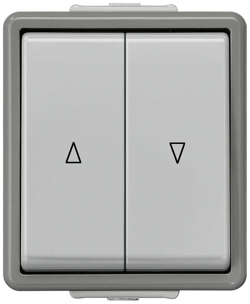 BOTÃO DE PERSIANA COM BLOQUEIO ELÉTRICO FLÄCHE IP44 MONTAGEM À SUPERFÍCIE 5TD4708 SIEMENS
