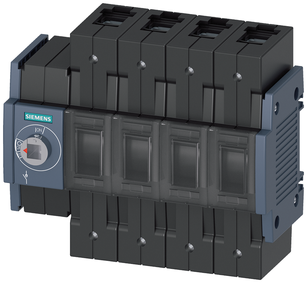 SECCIONADOR DE CORTE EM CARGA 160A TAM. 2 DE 4 POLOS ACIONAMENTO FRONTAL ES 3KD34402NE100 SIEMENS