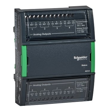 [Imagem MÓDULO DE EXPANSÃO SMARTX AO-8 8 SAÍDAS ANALÓGICAS SCHNEIDER]