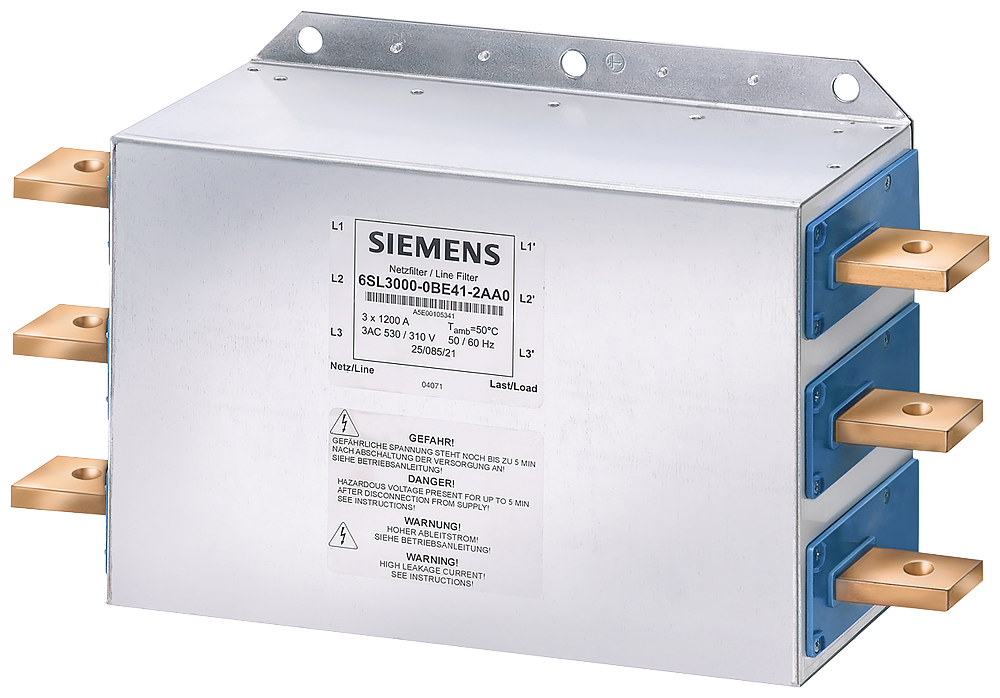 [Imagem FILTRO RFI 500/690V 3AC 1200A 6SL30000BG412AA0 SIEMENS]