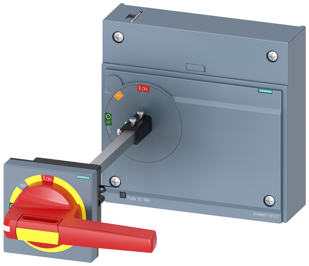 ACIONAMENTO GIRATÓRIO DO ACOPLAMENTO DA PORTA PARADA DE EMERGÊNCIA IEC IP65 C 3VA96870FK27 SIEMENS