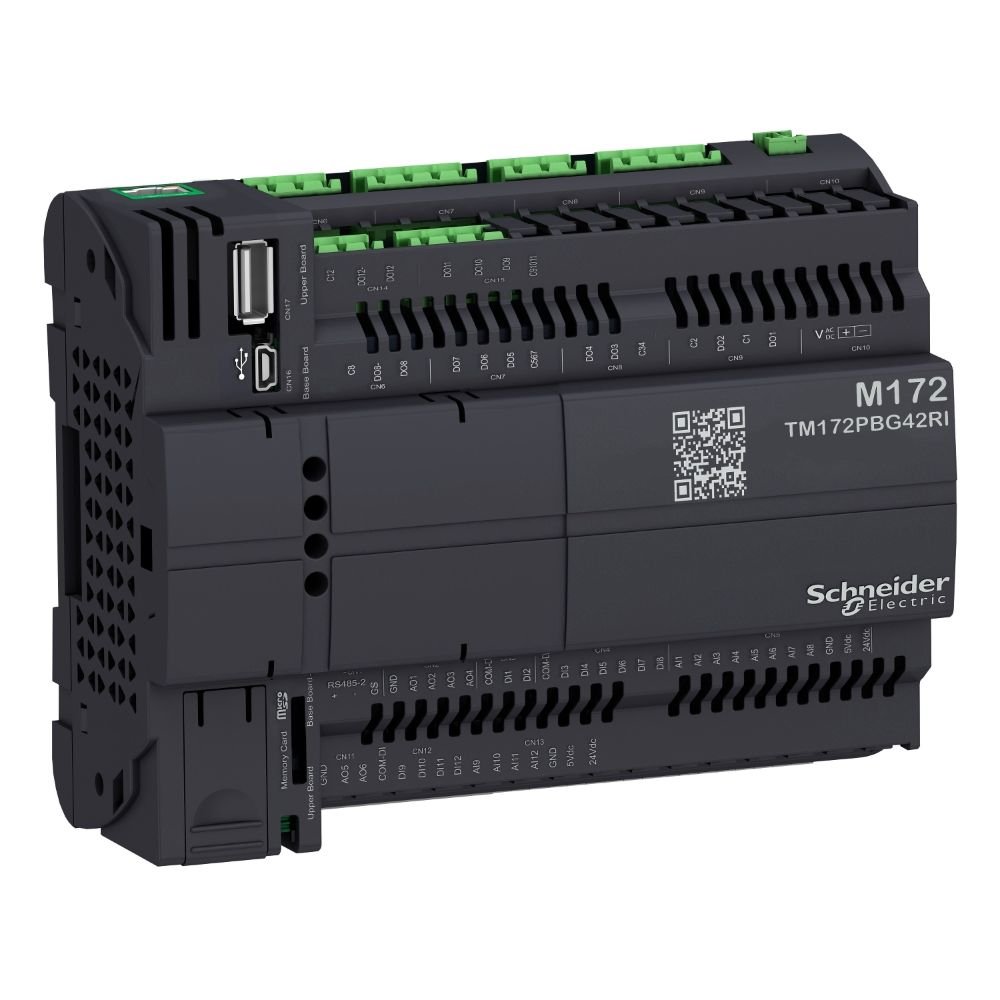 [Imagem CONTROLADOR LÓGICO PROGRAMÁVEL SEM DISPLAY  24 VDC TM172PBG42RI SCHNEIDER]