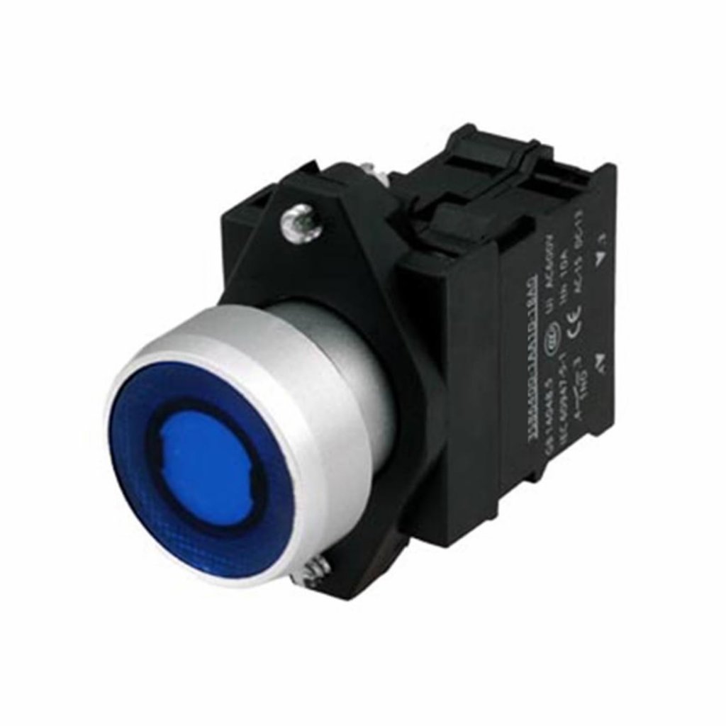 [Imagem BOTÃO PLÁSTICO LUMINOSO 24V 1NA AMARELO 3SB61330DB301BA0 SIEMENS]