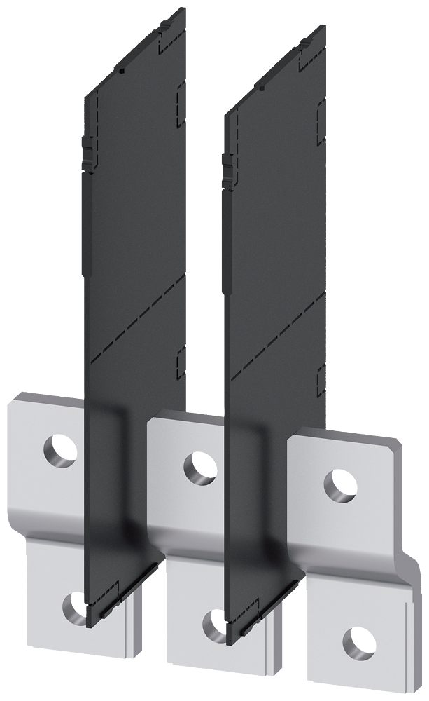 [Imagem EXTENSÃO DA LIGAÇÃO LADO FRONTAL 3 PEÇAS ACESSÓRIOS PARA: 3VM13/14 3VM94830QB00 SIEMENS]