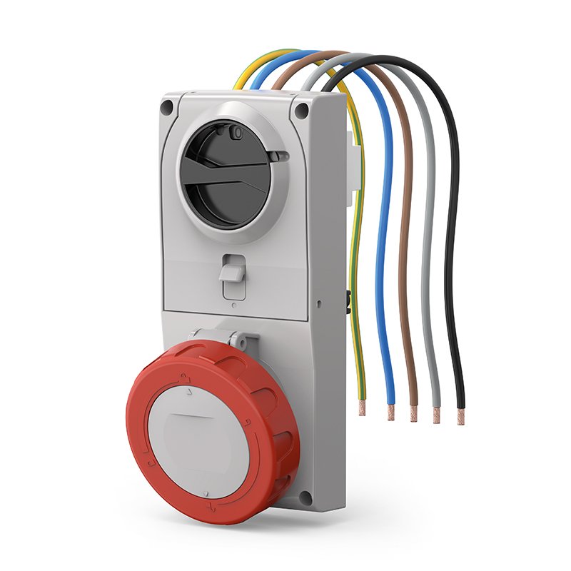 [Imagem do produto TOMADA DE EMBUTIR COM FUSÍVEL .3P+N 16A 3H 408.16874 SCAME]