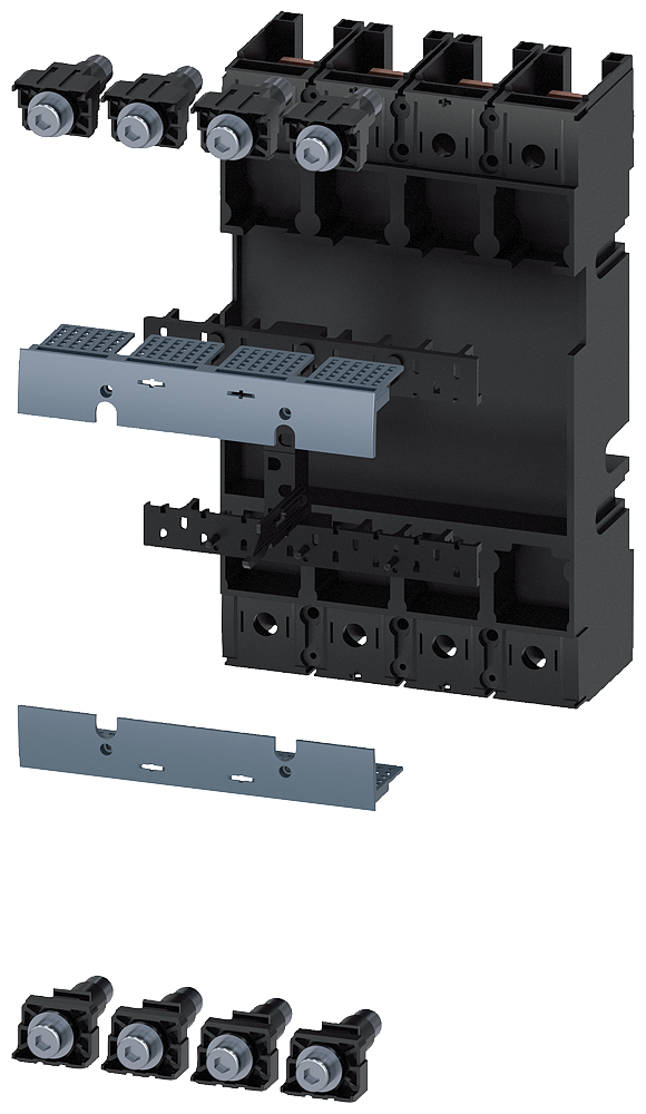 UNIDADE DE CONEXÃO CONJUNTO COMPLETO ACESSÓRIOS PARA: DISJUNTOR DE 4 POLOS 3 3VM92140KP00 SIEMENS