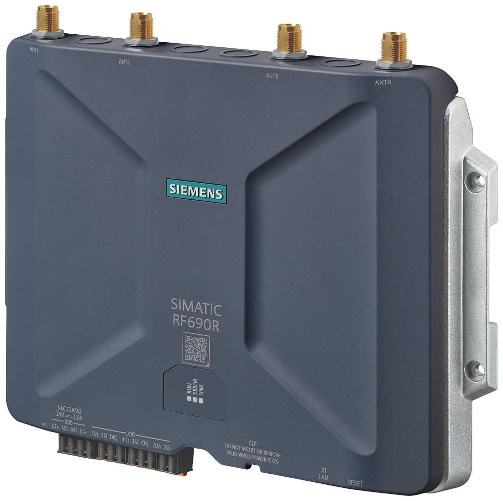 SIMATIC RF690R CMIIT ETHERNET RJ45 POE 4 ANTENAS SEM ACESSÓRIOS E ANTENAS 6GT28117AD202AA0 SIEMENS
