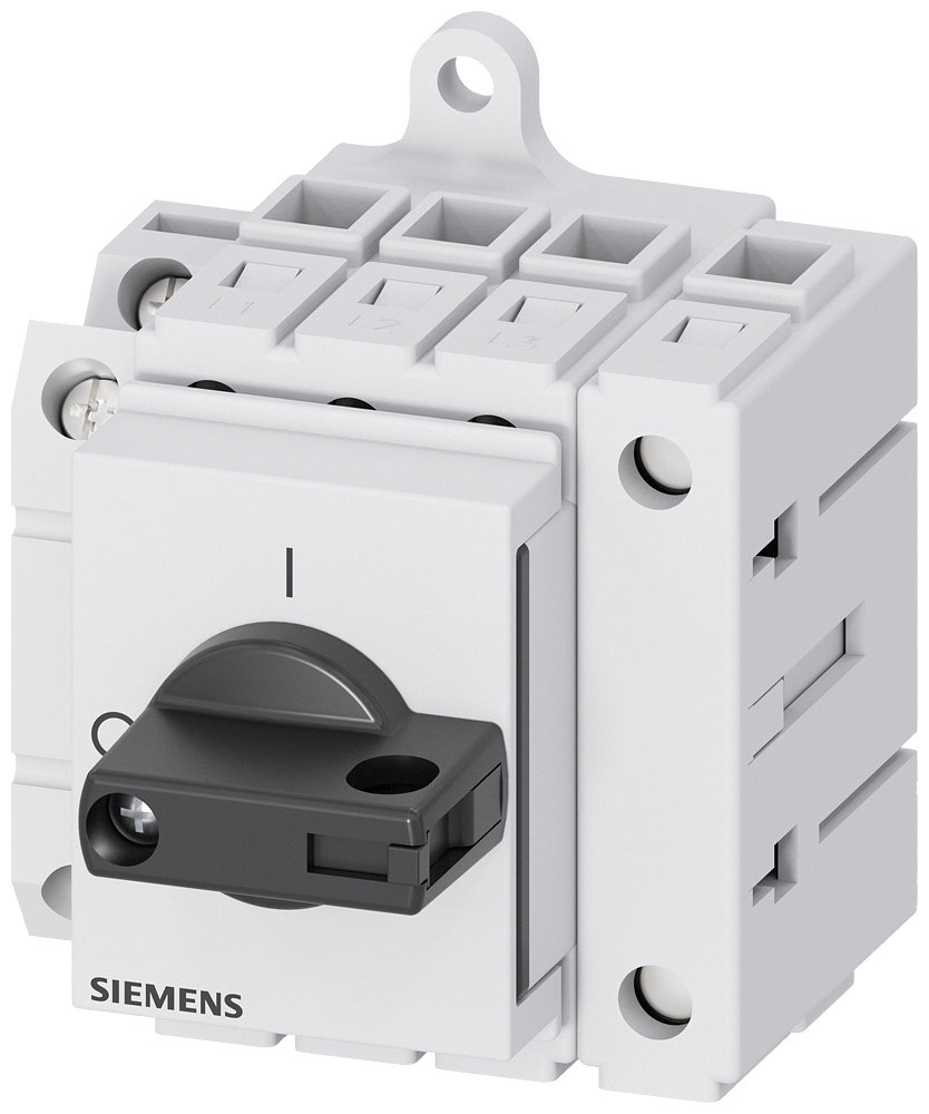 SECCIONADOR DE CORTE EM CARGA 3LD3 IU 63 A CHAVE PRINCIPAL DE 3 POLOS + N 3LD34301TL11 SIEMENS