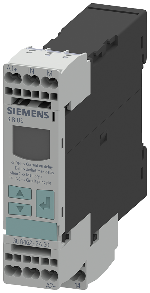 RELÉ DE MONITORAMENTO DIGITAL MONITORAMENTO DE CORRENTE 22,5 MM 2-500 MA A 3UG46212AW30 SIEMENS