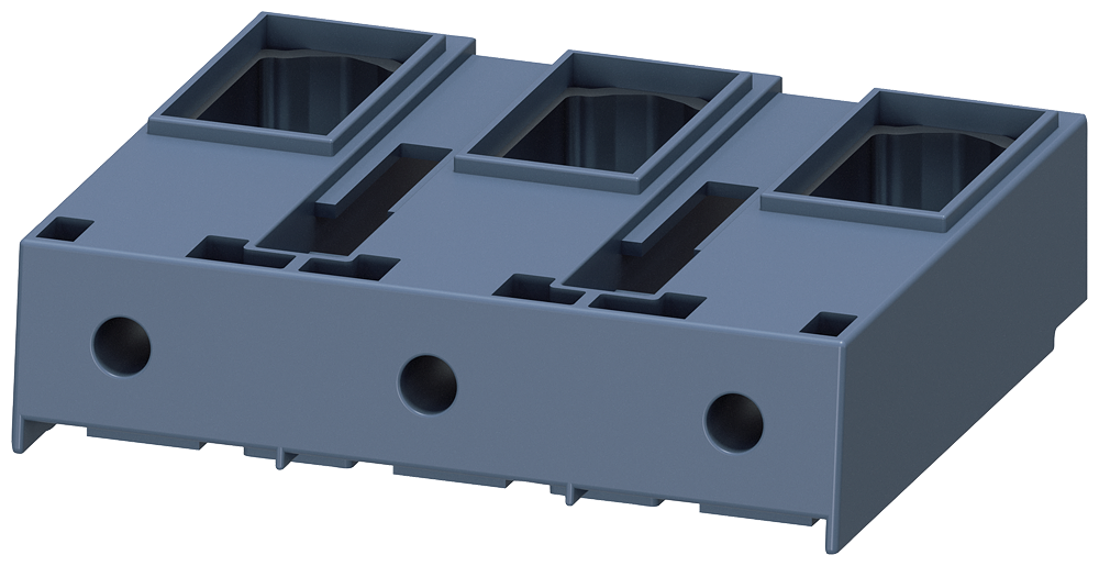 [Imagem BLOCO DE TERMINAIS COM MOLDURA PARA CONTATOR TAM S6 3RT105 PARA RELÉ 3RT19554G SIEMENS]