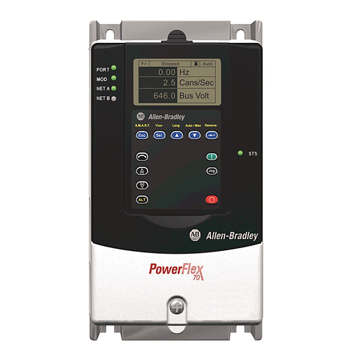 [Imagem do produto INVERSOR DE FREQUÊNCIA TRIFÁSICO 2.2KW 20A 240V 50/60HZ POWERFLEX  20AB2P2A0NYNNCC0 ROCKWELL ALLEN BRADLEY]