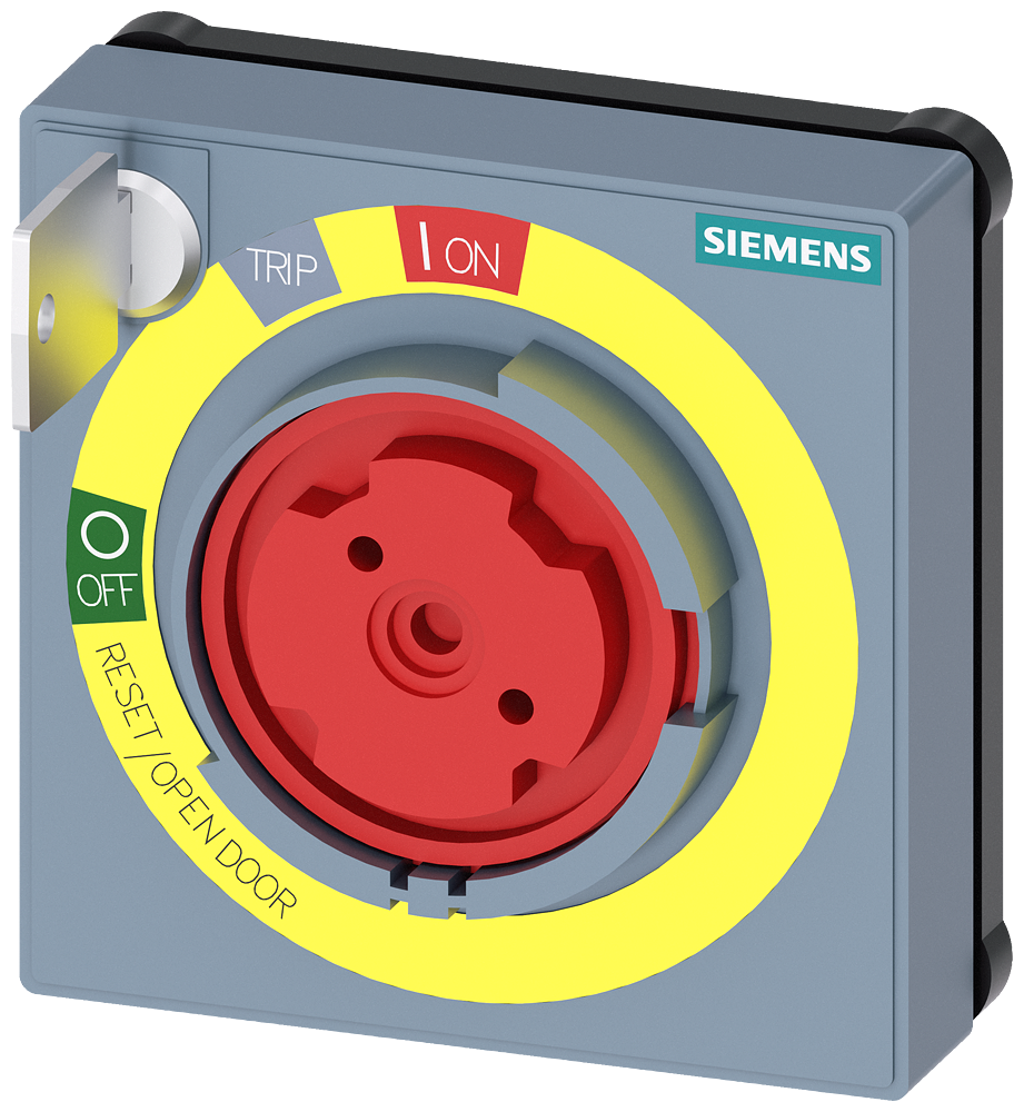 [Imagem do produto FECHADURA DE CILINDRO KABA COM CHAPA PROTETORA, PARADA DE EMERGÊNCIA COM POSI 8UD19000NC05 SIEMENS]