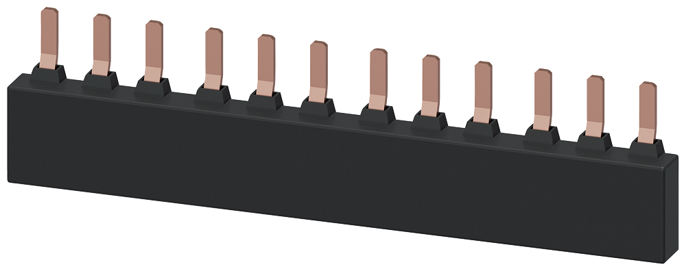 [Imagem BARRAMENTO TRIFÁSICO PARA 4 CHAVES DE POTÊNCIA S2 DISTÂNCIA DE SEPARAÇÃO: 55MM 3RV19351C SIEMENS]