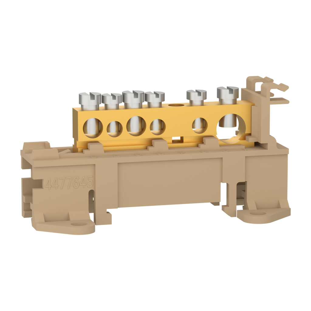 [Imagem do produto BORNEIRA TRILHO DIN 6 BORNES 14976 SCHNEIDER]