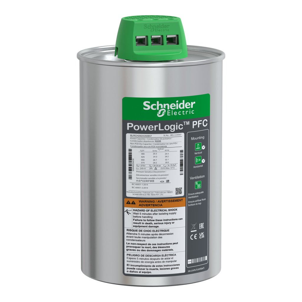 [Imagem CAPACITOR VARPLUSCAN 35.0KVAR 575V 60HZ 3F SCHNEIDER]