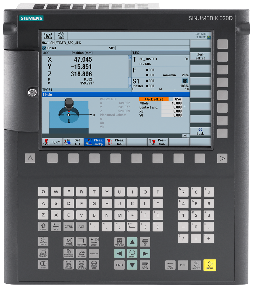 [Imagem PAINEL OPERAÇÃO CNC-HARDWARE PPU 260.1 SINUMERIK 828D 6FC53706AA000AA0 SIEMENS]